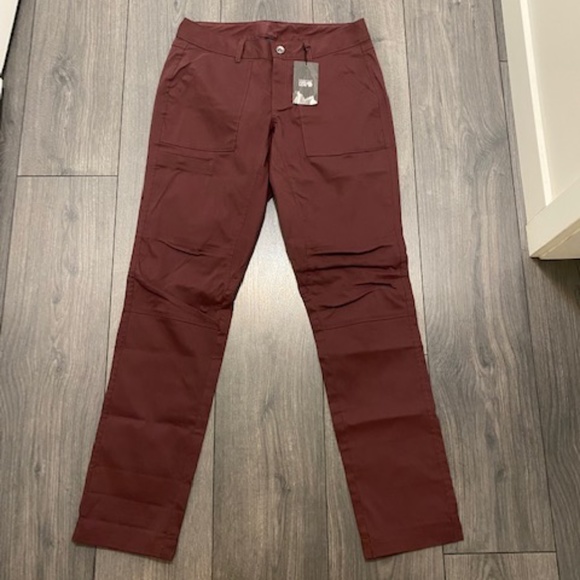 Mountain Hardwear Women's AP Maroon Burgundy Hiking Outdoor Pants Size 4 NWT - Picture 2 of 12